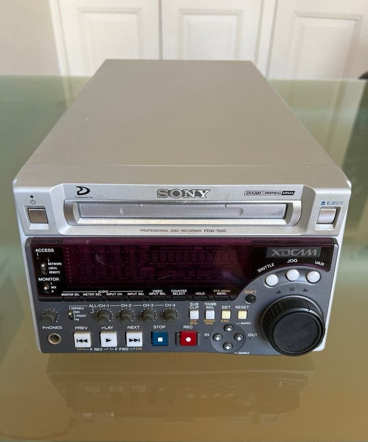 Sony PDW-1500 Professionele Disc Recorder XDCAM, Ophalen, Gebruikt, Video