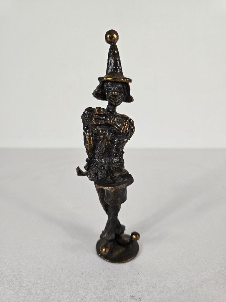 Beeld clown, brons, Corry Ammerlaan van Niekerk, Ophalen of Verzenden