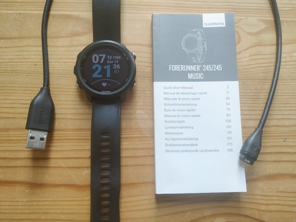Garmin Forerunner 245, Sieraden, Tassen en Uiterlijk, Sporthorloges, Gebruikt, Zwart, Garmin forerunner, Ophalen of Verzenden