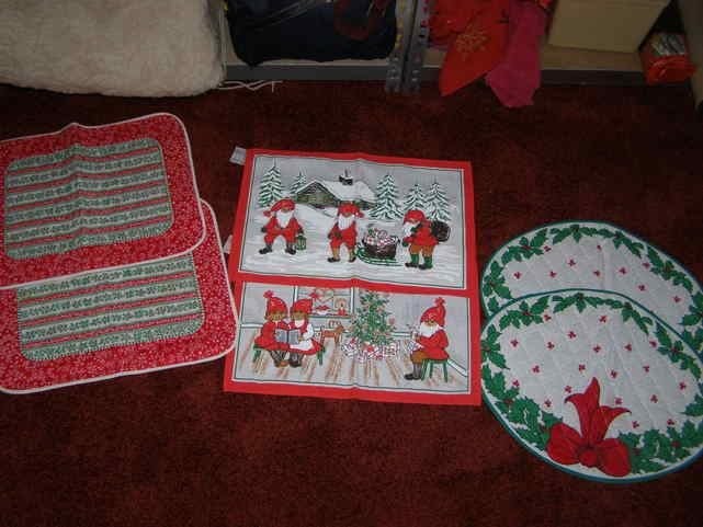 Drie x 2 kerst placemats, Ophalen of Verzenden, Zo goed als nieuw