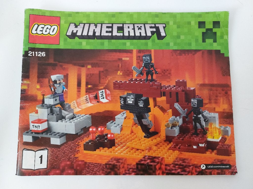 Lego Minecraft 21126 The Wither compleet met doos, Inclusief instructies, Gebruikte blokjes met nopjes, Minecraft, Lego