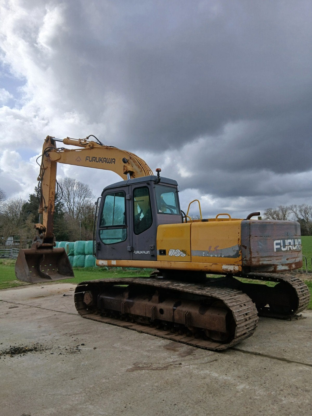 rupskraan furukawa 735 LS, Ophalen, Graafmachine