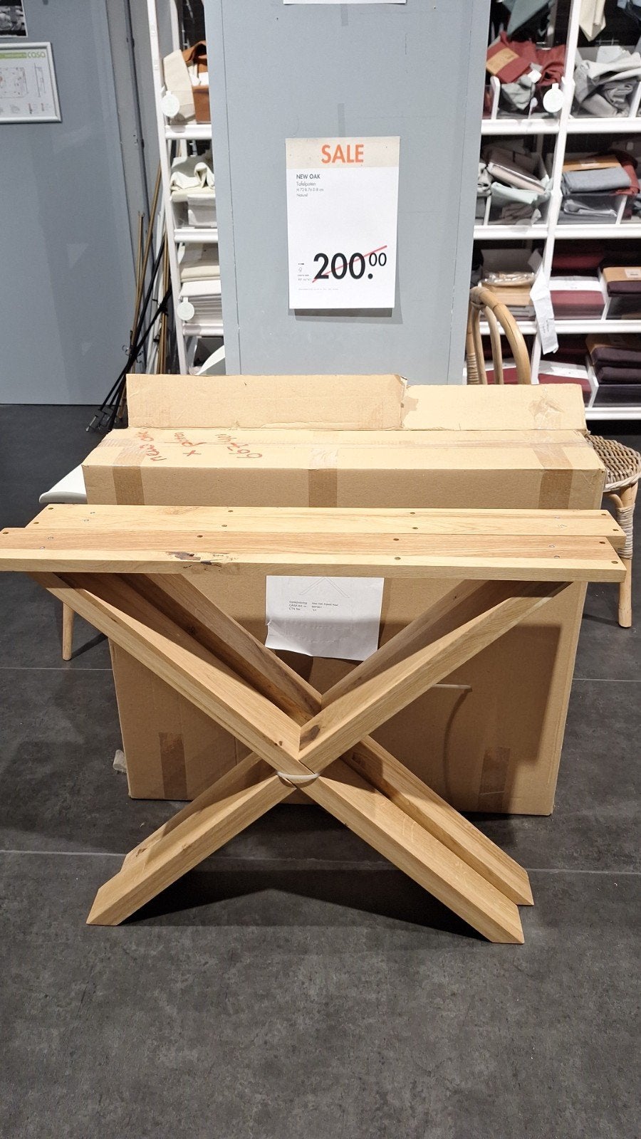 Nieuwe tafelpoten, Ophalen, 50 tot 100 cm, Eikenhout, Nieuw
