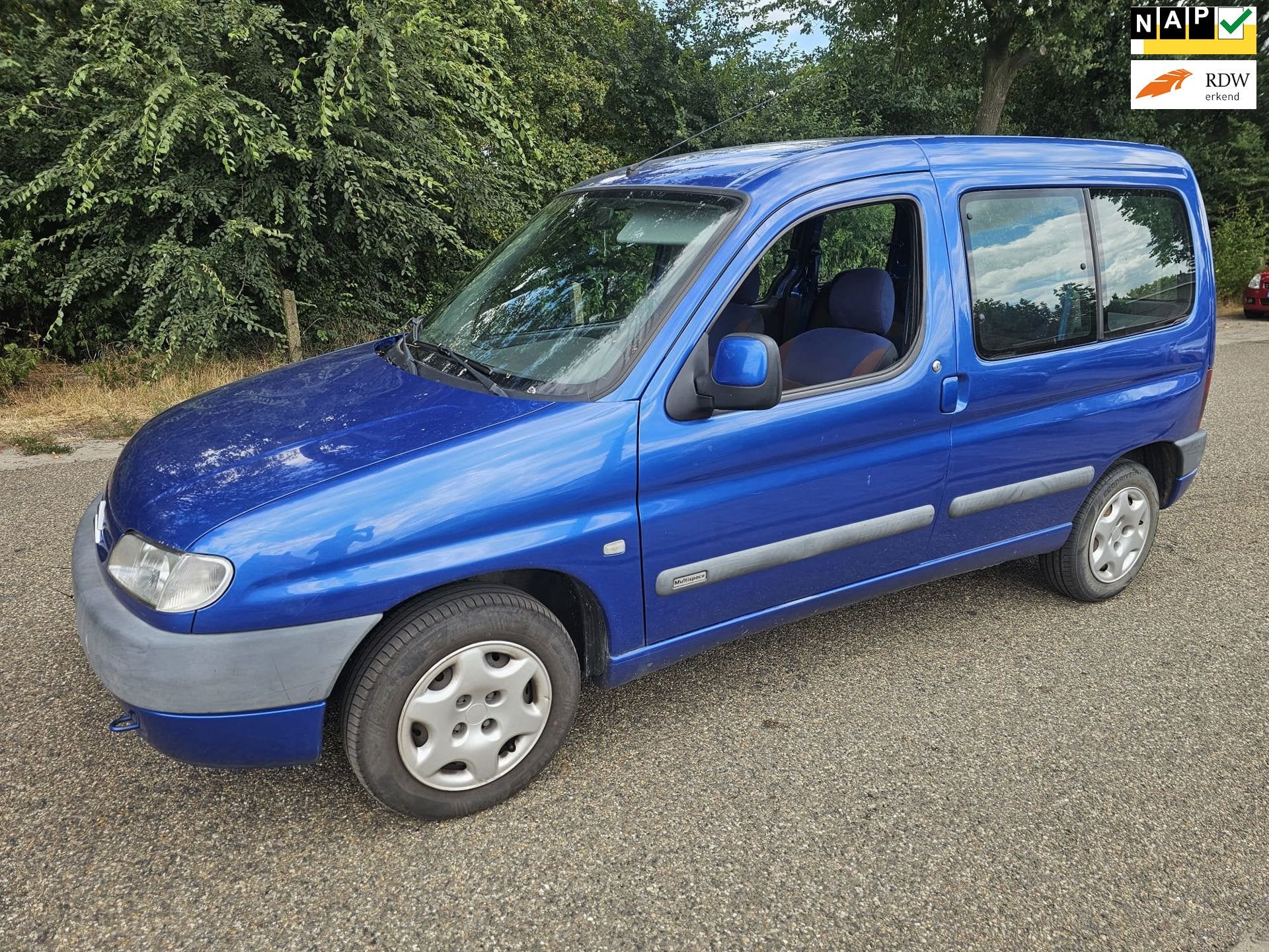 Citroen Berlingo 1.4i Multispace, Auto's, 4 cilinders, Blauw, 49 €/maand, 600 kg