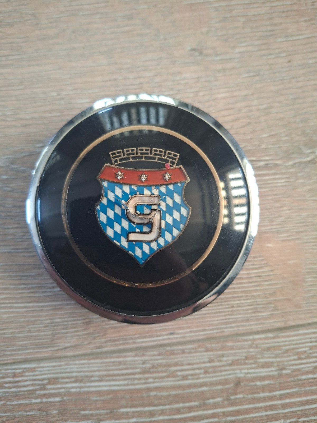 Glas 1300 1700 GT BMW oldtimer claxondop toeterknop Petri, Auto-onderdelen, Dashboard en Schakelaars, Ophalen, Gebruikt, Universele onderdelen