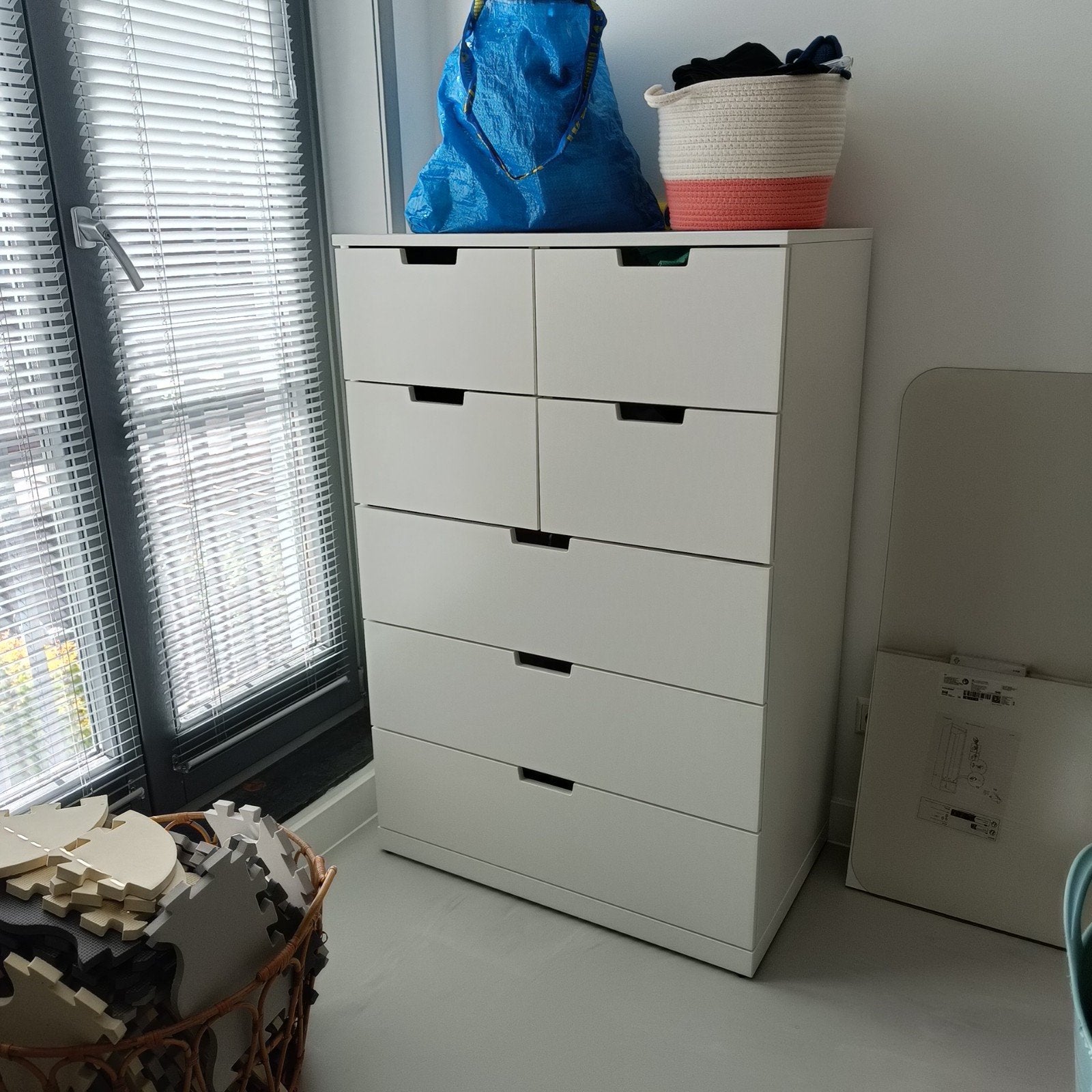 Ikea NORDLI ladekast wit - Zo goed als nieuw, Ophalen, 5 laden of meer, 100 tot 150 cm, 50 tot 100 cm