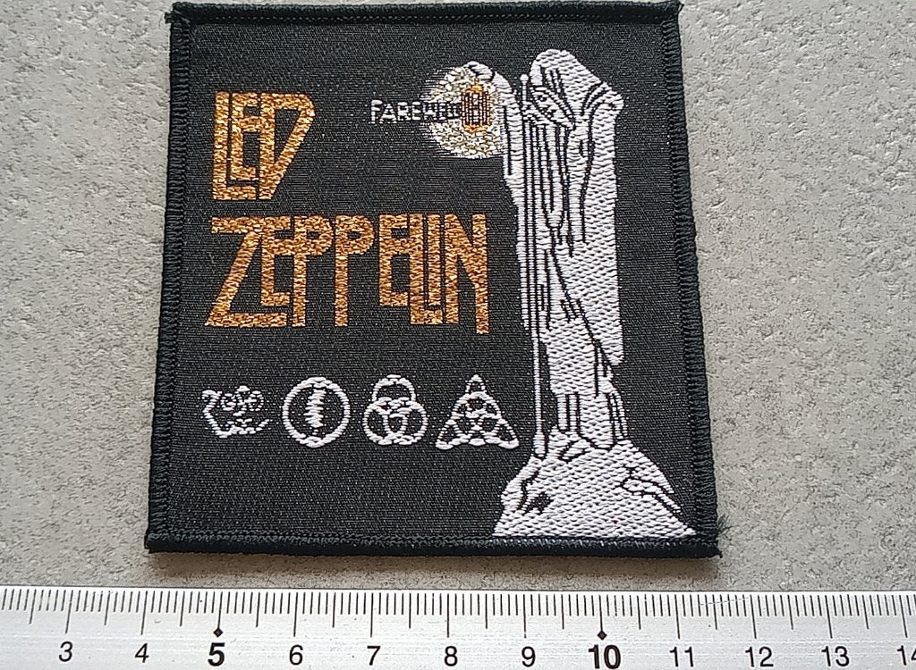 Led Zeppelin mooie vintage 1985 Farewell patch 2, Verzenden, Nieuw, Kleding