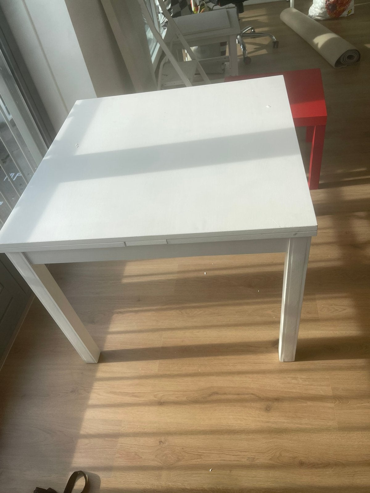 Ikea uitklapbare eetafel, Ophalen, Gebruikt, Vierkant, 75 cm of meer