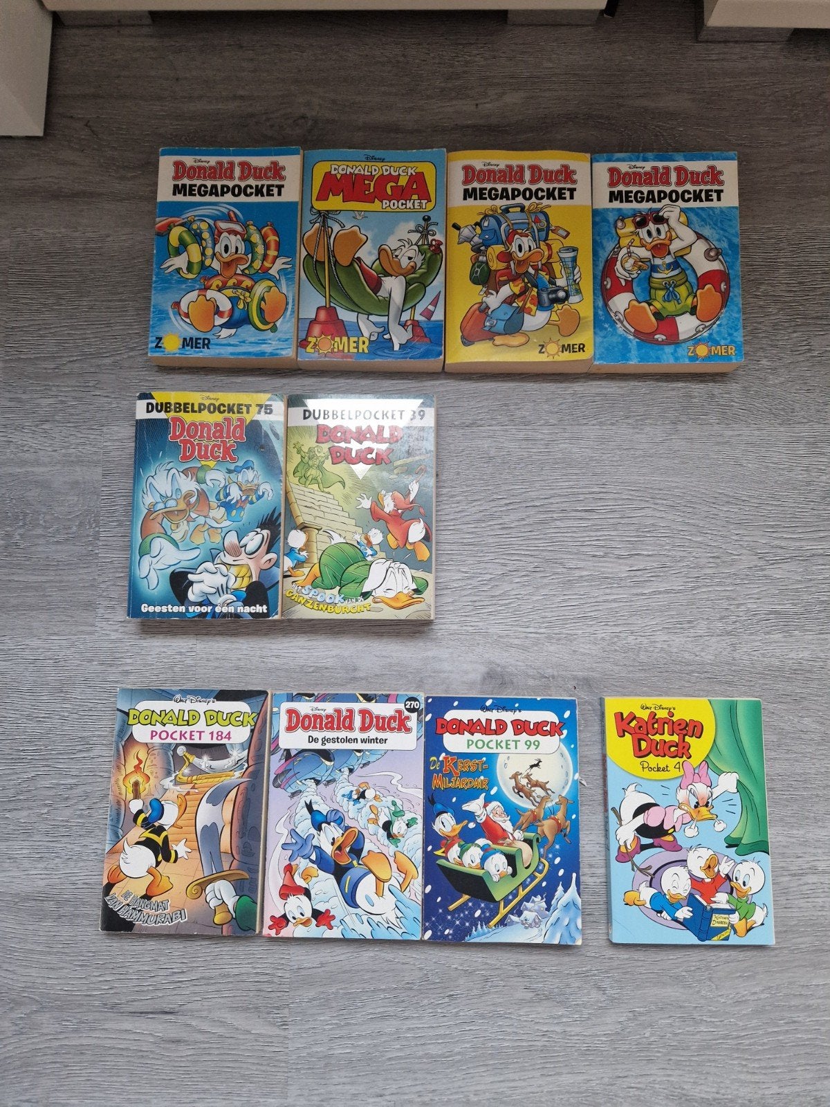 Donald duck+katrien duck pockets, Meerdere stripboeken, Ophalen of Verzenden, Gelezen, Walt Disney  Donald duck