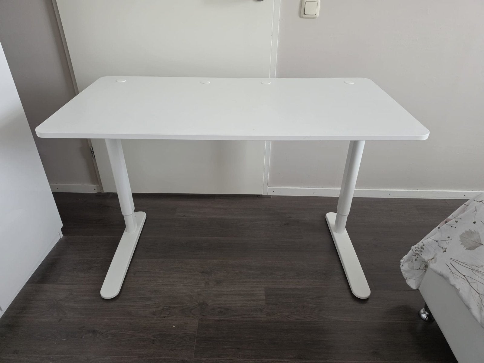 Verstelbaar kinderbureau 117x60 wit, Ophalen, Zo goed als nieuw