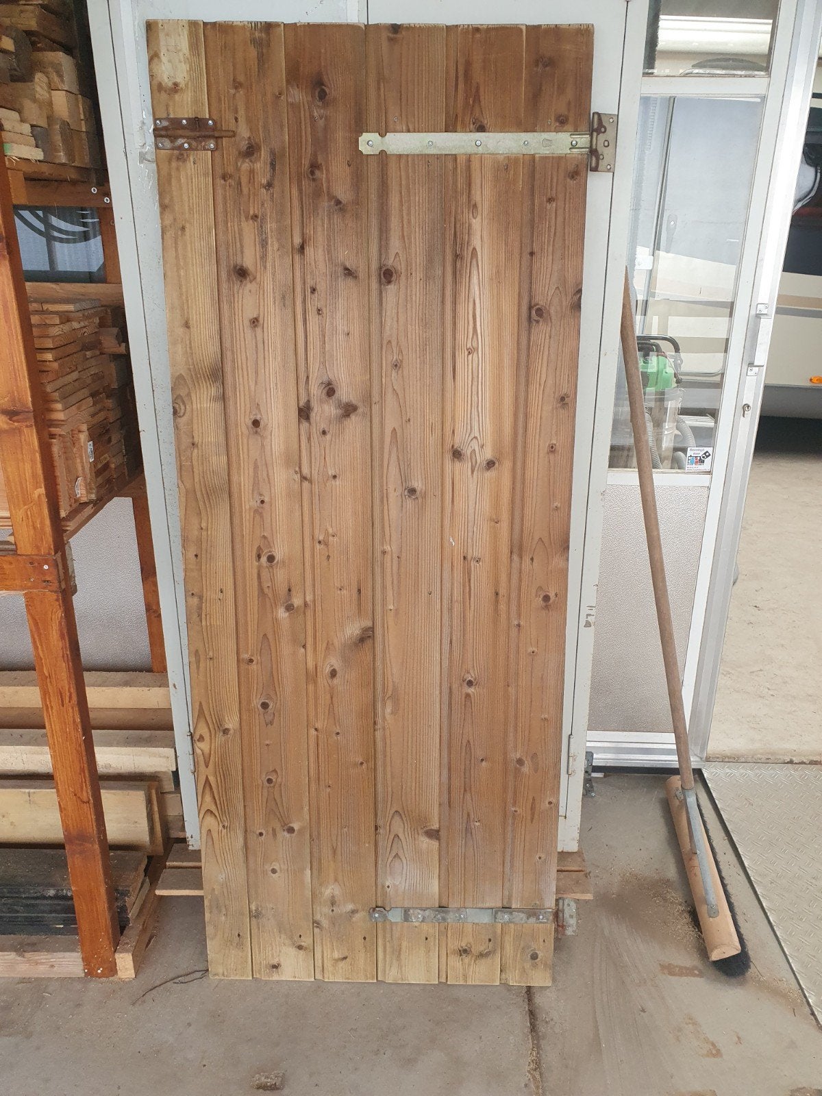 Poortdeur in zeer goede staat, Ophalen, Zo goed als nieuw, Hout, 1 tot 2 meter