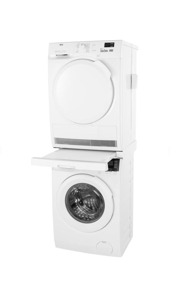 BlueBuilt universeel tussenstuk voor wasmachine en droger, Ophalen of Verzenden, Zo goed als nieuw, Minder dan 85 cm