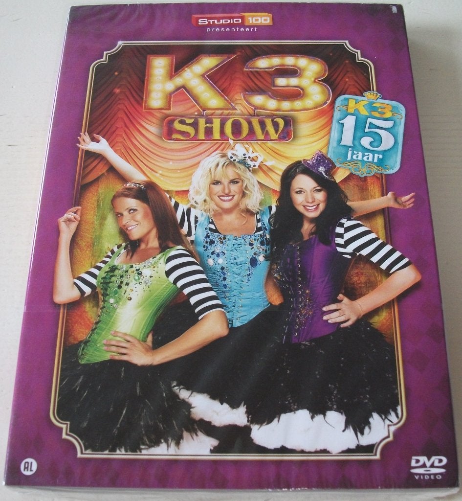 Dvd *** K3 *** K3 Show 15 jaar! *NIEUW*, Show, Alle leeftijden, Familie, Nieuw in verpakking