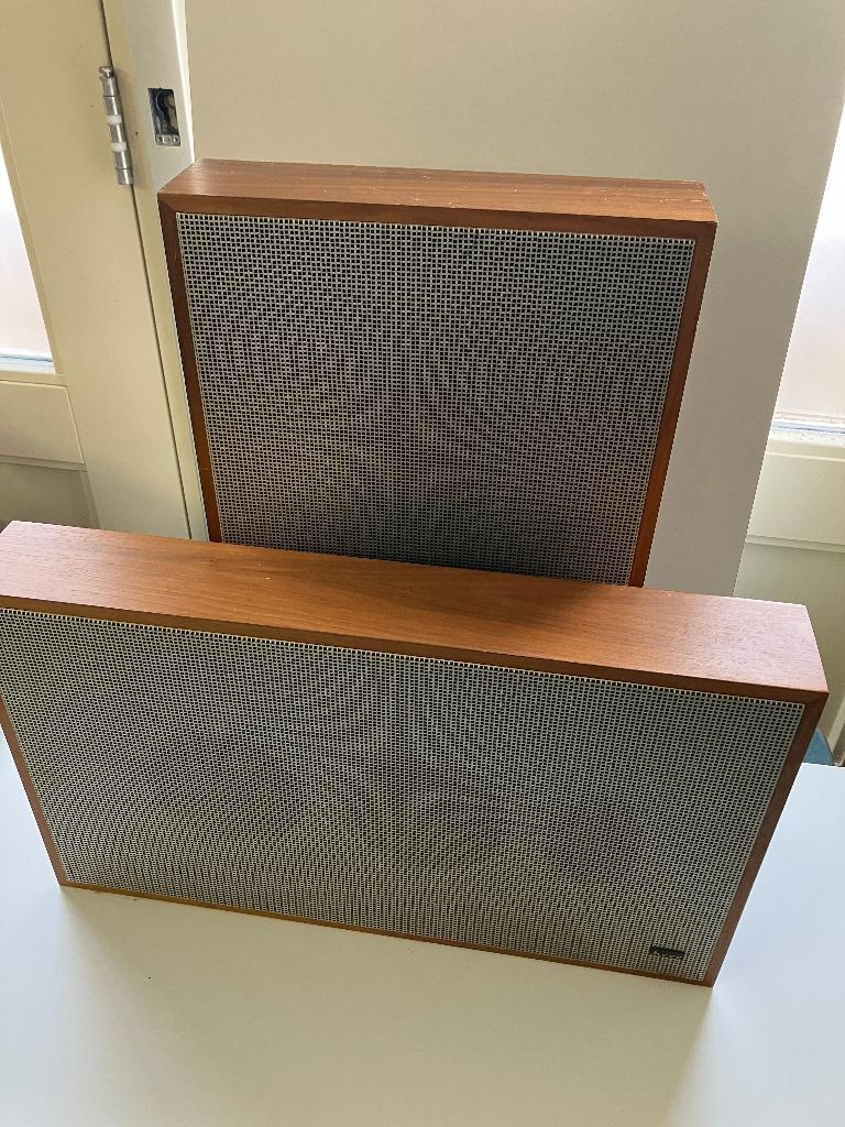 Vintage HECO Ultra Slim B 170/M Luidsprekers, Audio, Tv en Foto, Luidsprekers, Ophalen of Verzenden, 120 watt of meer, Front, Rear of Stereo speakers