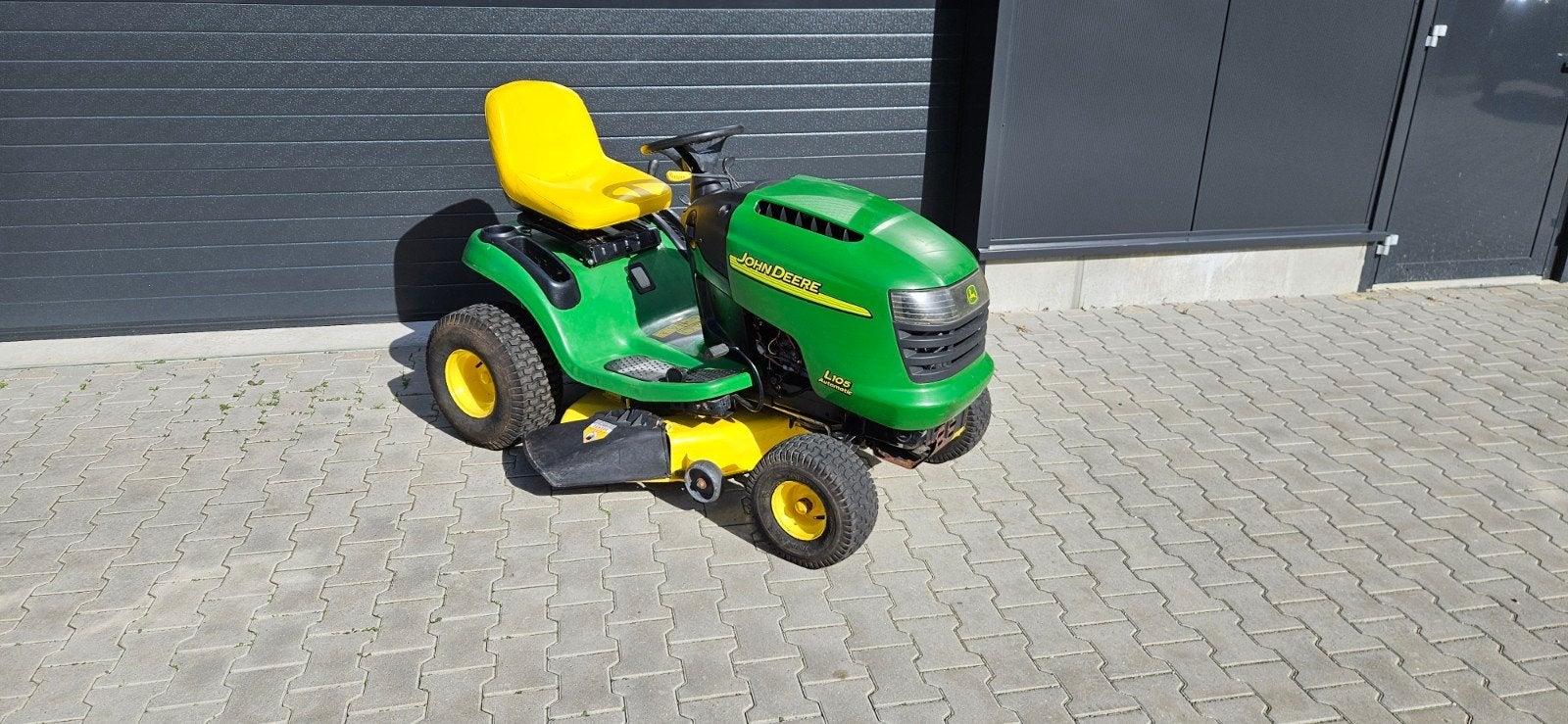 John Deere L105 Hydro automaat, Gebruikt, Mulchfunctie, 90 tot 120 cm, Ophalen