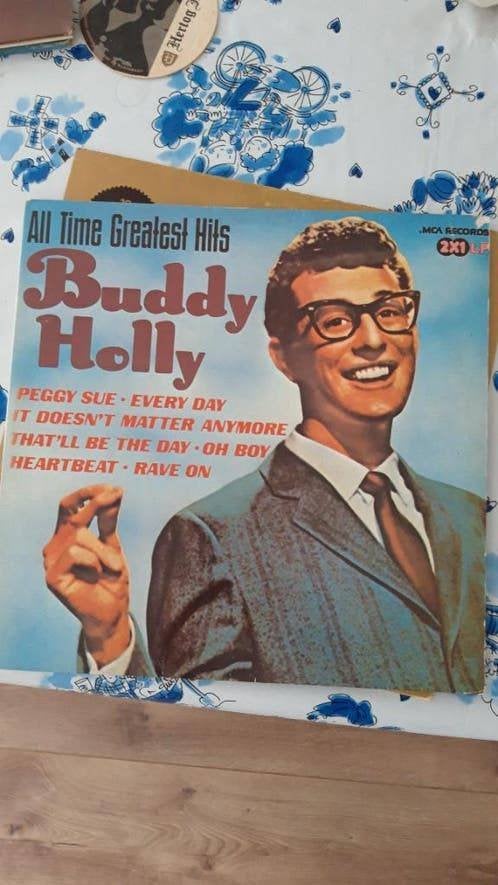 4x LP Buddy Holly, 50s, Jo Stafford, Grease, Cd's en Dvd's, Vinyl | Pop, Ophalen, Gebruikt, Pop, LP