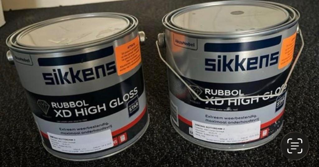 Sikkens Rubbol high gloss 2,5 liter NIEUW & ongeopend!, Nieuw, Ophalen of Verzenden, Lak, Grijs