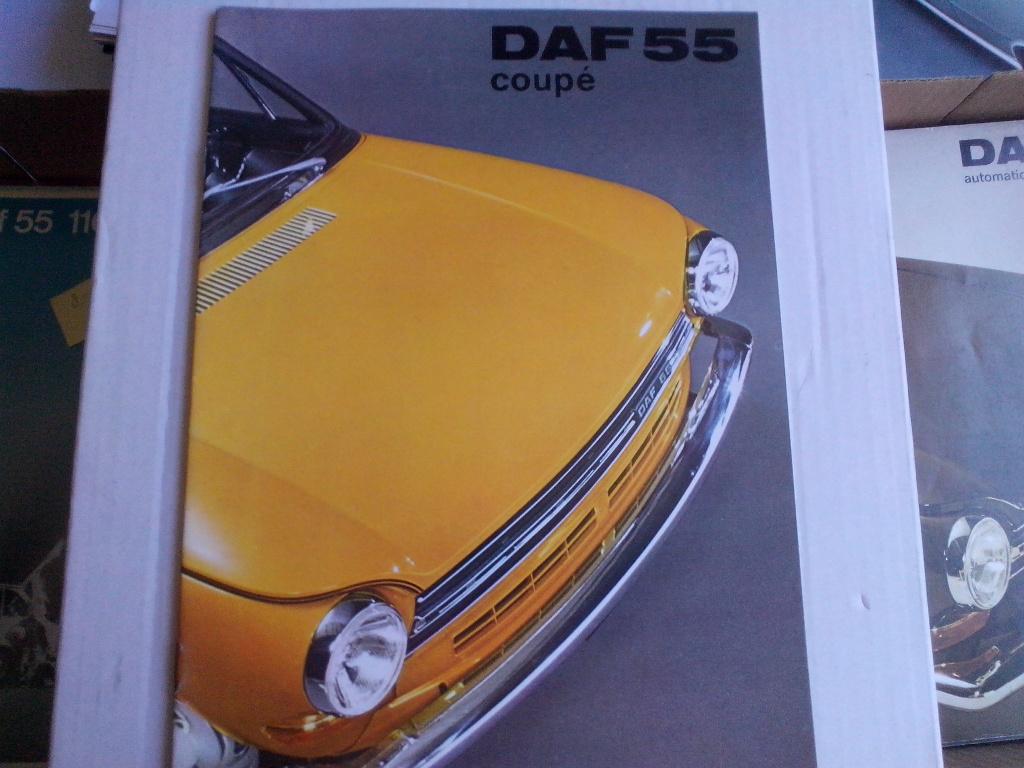 DAF 55 Coupé variomatic brochure folder 1969/1970 Nederlands, Ophalen of Verzenden, Zo goed als nieuw, Overige merken