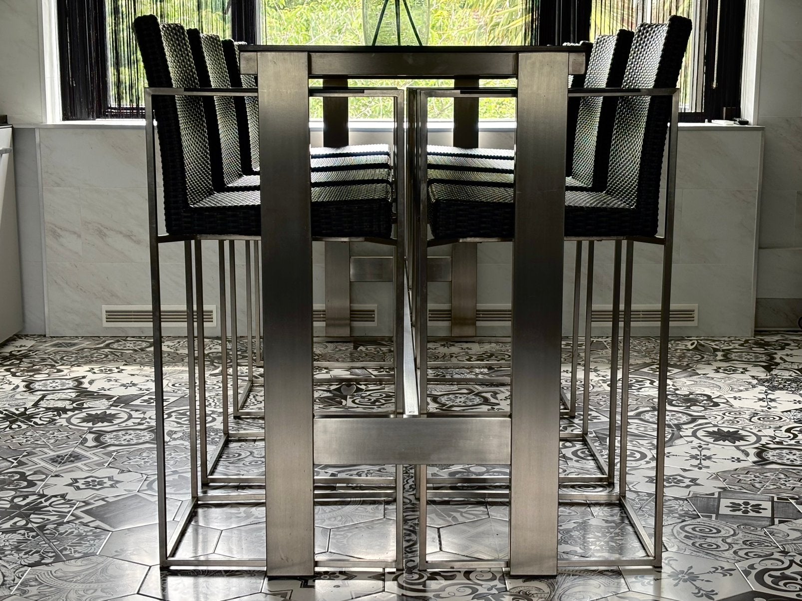 Exclusieve Bert Plantagie 8 persoons Design Bar Tafel, Ophalen, Zo goed als nieuw, Bert plantagie leolux ook moooi bij erik custer interieur