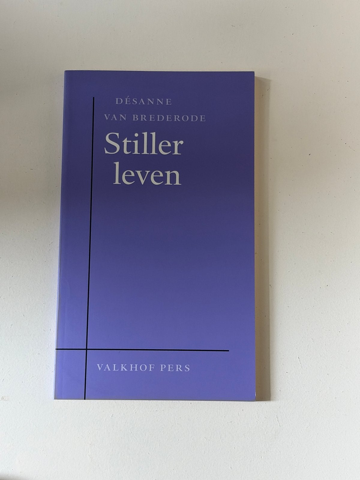 Stiller leven - Désanne van Brederode (Valkhof Pers), Ophalen of Verzenden, Zo goed als nieuw, Nederland