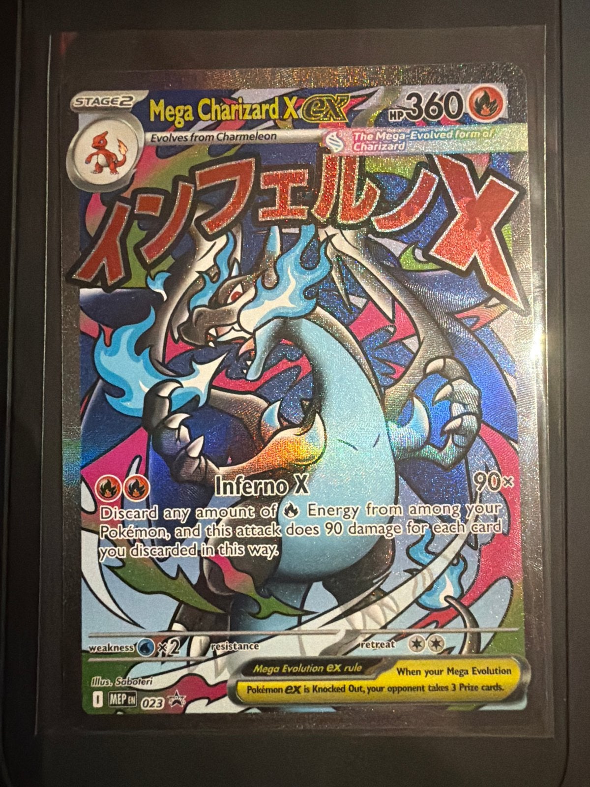 Mega Charizard EX, Ophalen of Verzenden, Nieuw, Losse kaart, Foil