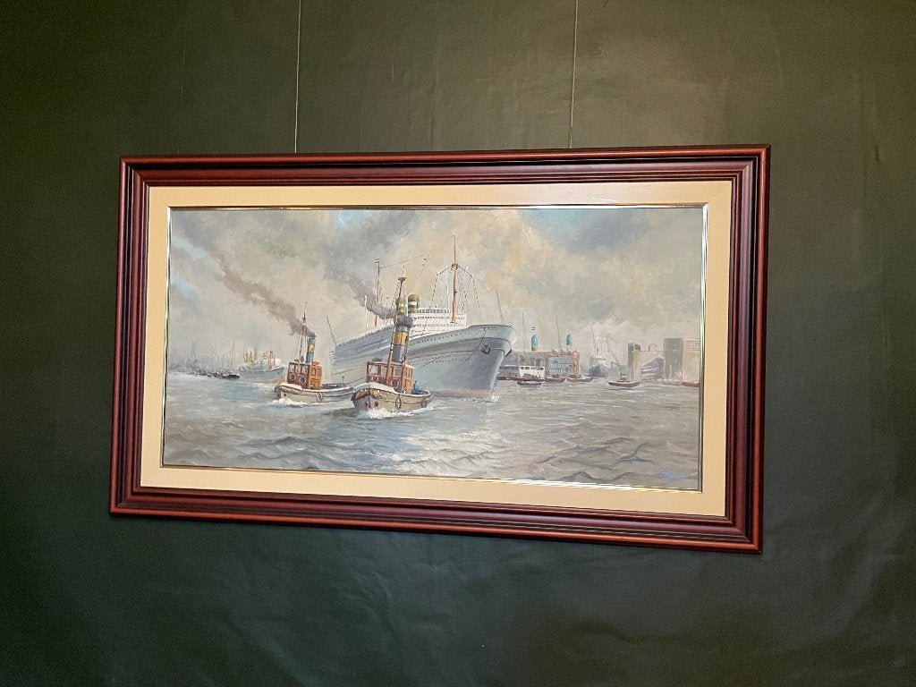 Maritiem Schilderij (Frank van den Burg), Ophalen, Zo goed als nieuw, Motorboot, Overige typen