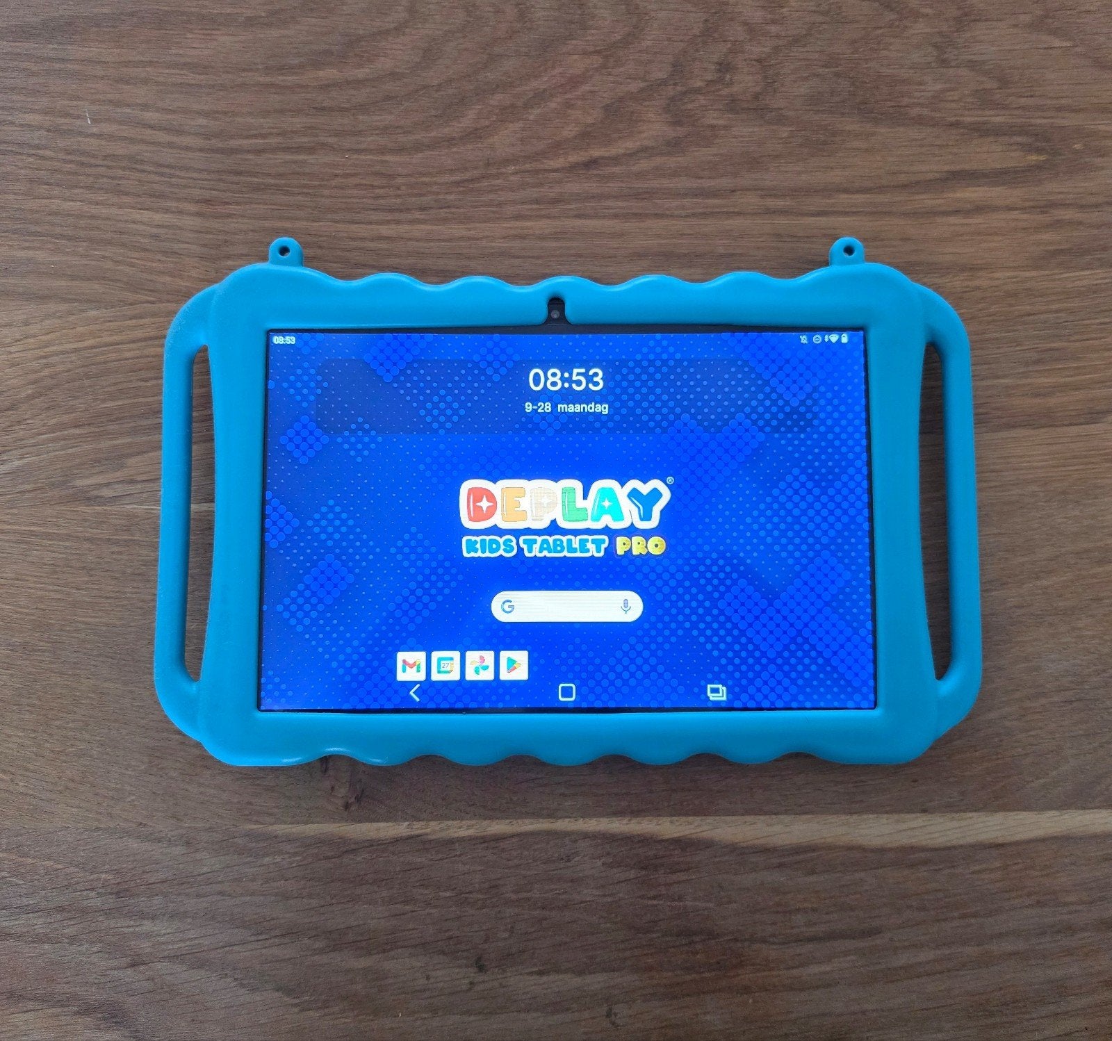 Deplay kids tablet pro blauw met hoes., Computers en Software, Ophalen of Verzenden