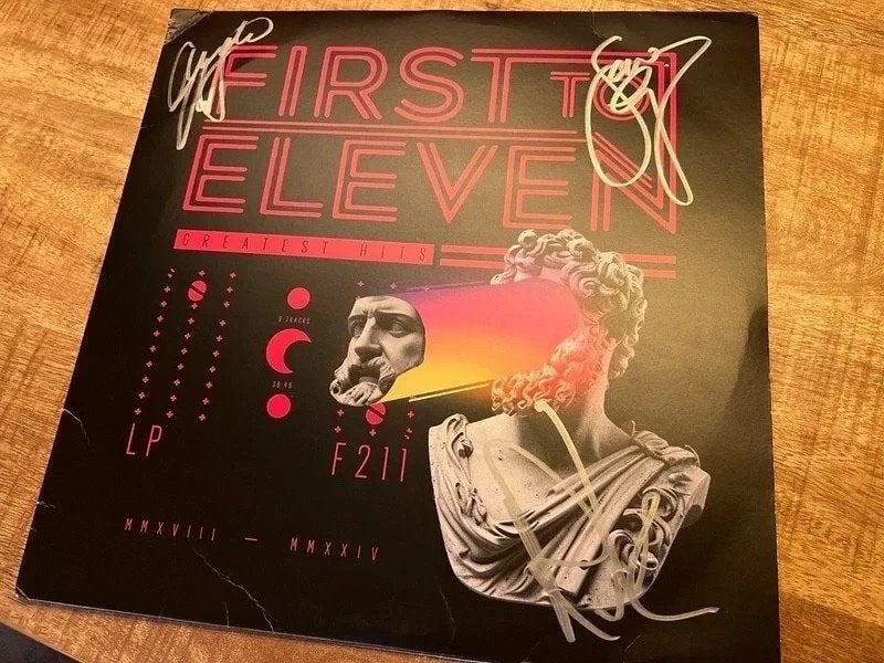 First To Eleven Greatest Hits LP gesigneerd, LP, Rock, Ophalen of Verzenden, 12 inch