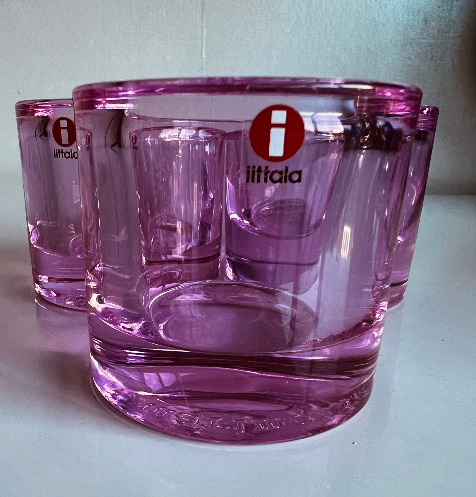 Iittala Kivi Marimekko Kandelaar Sweet Pink Roze H. Orvola, Huis en Inrichting, Waxinelichthouder, Ophalen of Verzenden, Iittala