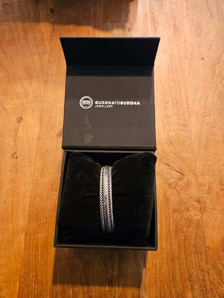 Buddha to Buddha, Sieraden, Tassen en Uiterlijk, Armbanden, Ophalen of Verzenden, Zo goed als nieuw, Zilver, Zilver