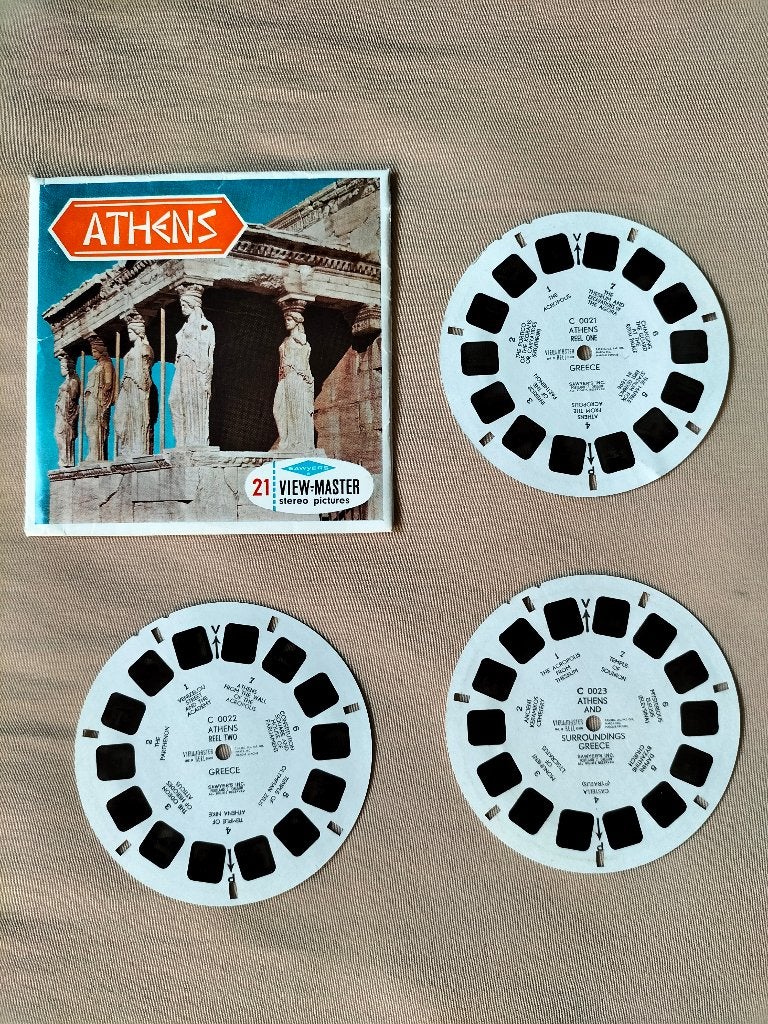 Viewmaster Athens - C 002 - Athene Griekenland, Ophalen of Verzenden, Gebruikt