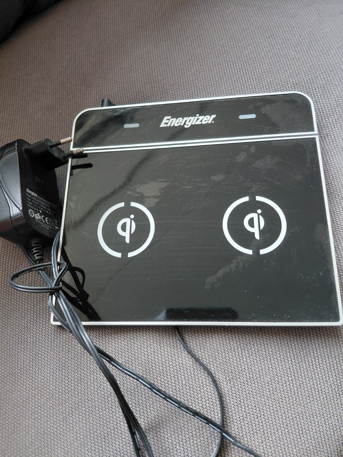 Energizer Qi Draadloze Oplader - Dubbel Oplaadstation, Universeel, Gebruikt, Draadloze oplader, Ophalen of Verzenden