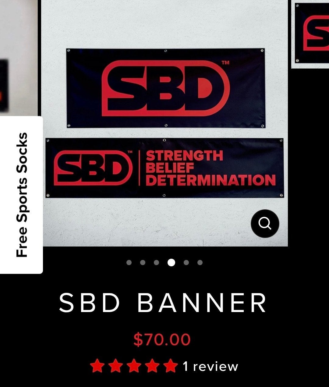 ELEIKO & SBD & ATX banner / vlag, Sport en Fitness, Ophalen of Verzenden, Nieuw