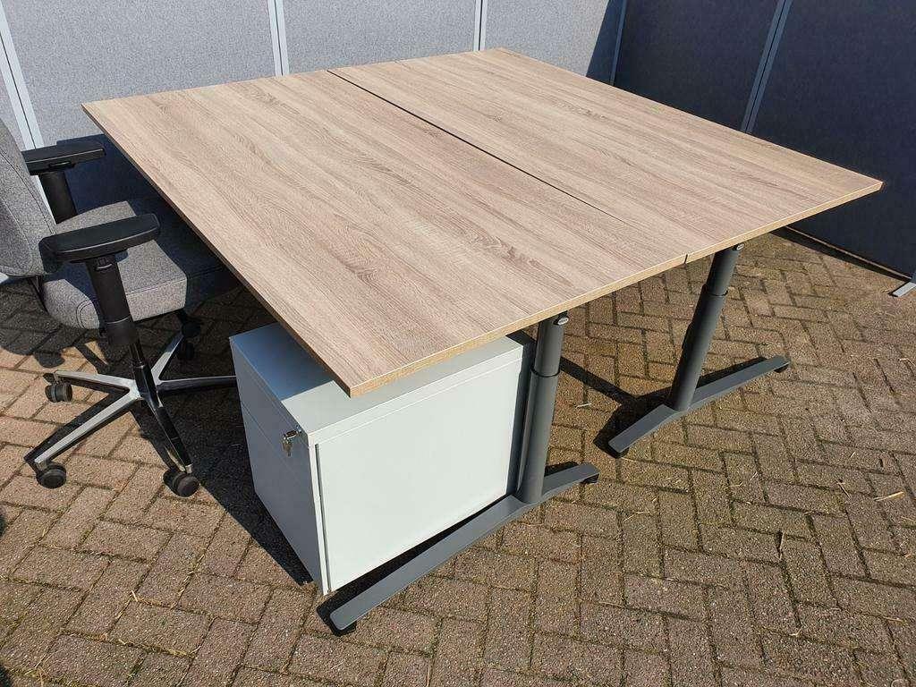 Werndl verstelbaar bureau met nieuw blad 180x90 of 200x100, Overige typen, In hoogte verstelbaar, Ophalen of Verzenden, Zo goed als nieuw