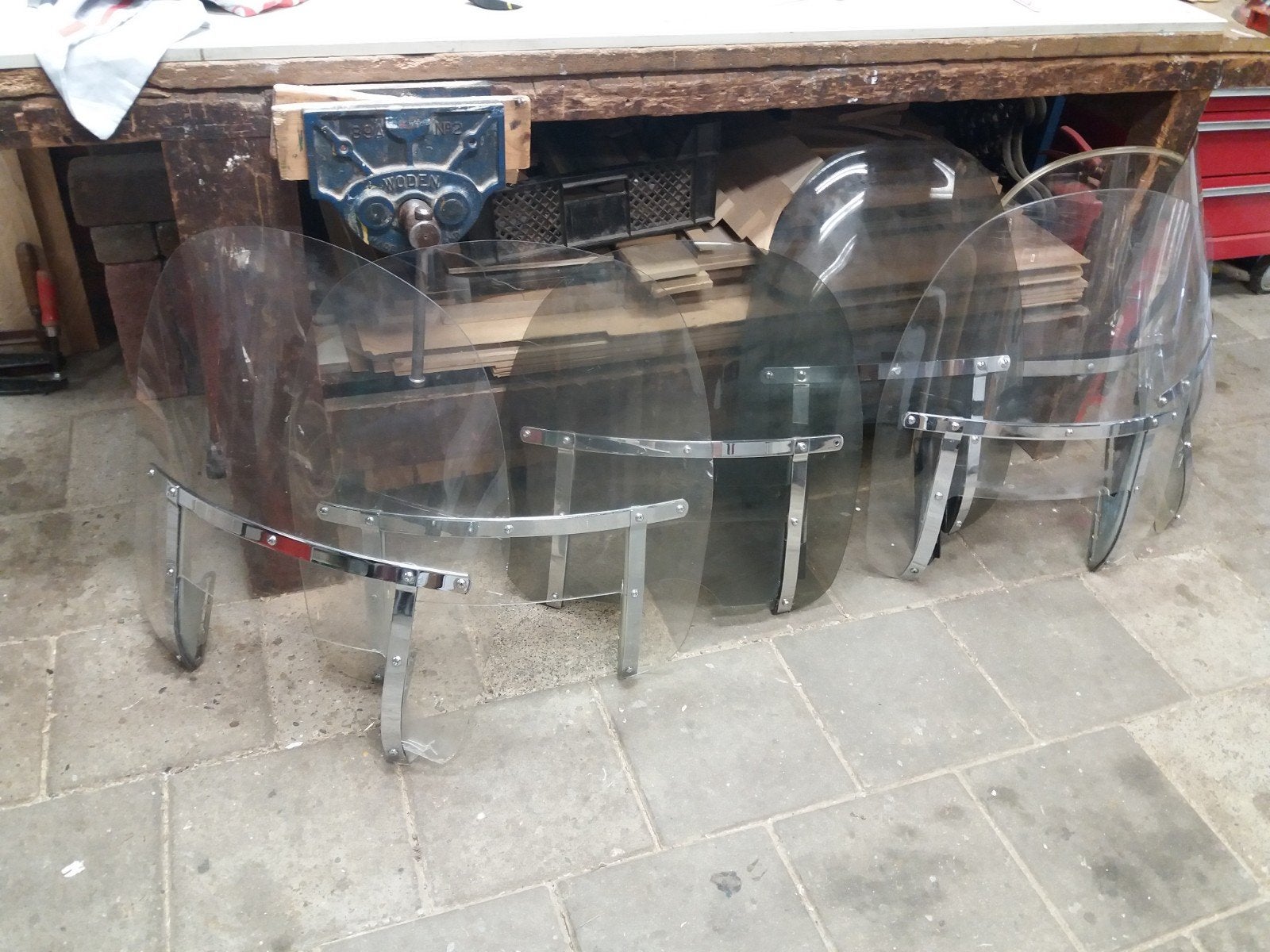 Windschermen + owner's manuals, Ophalen, Gebruikt