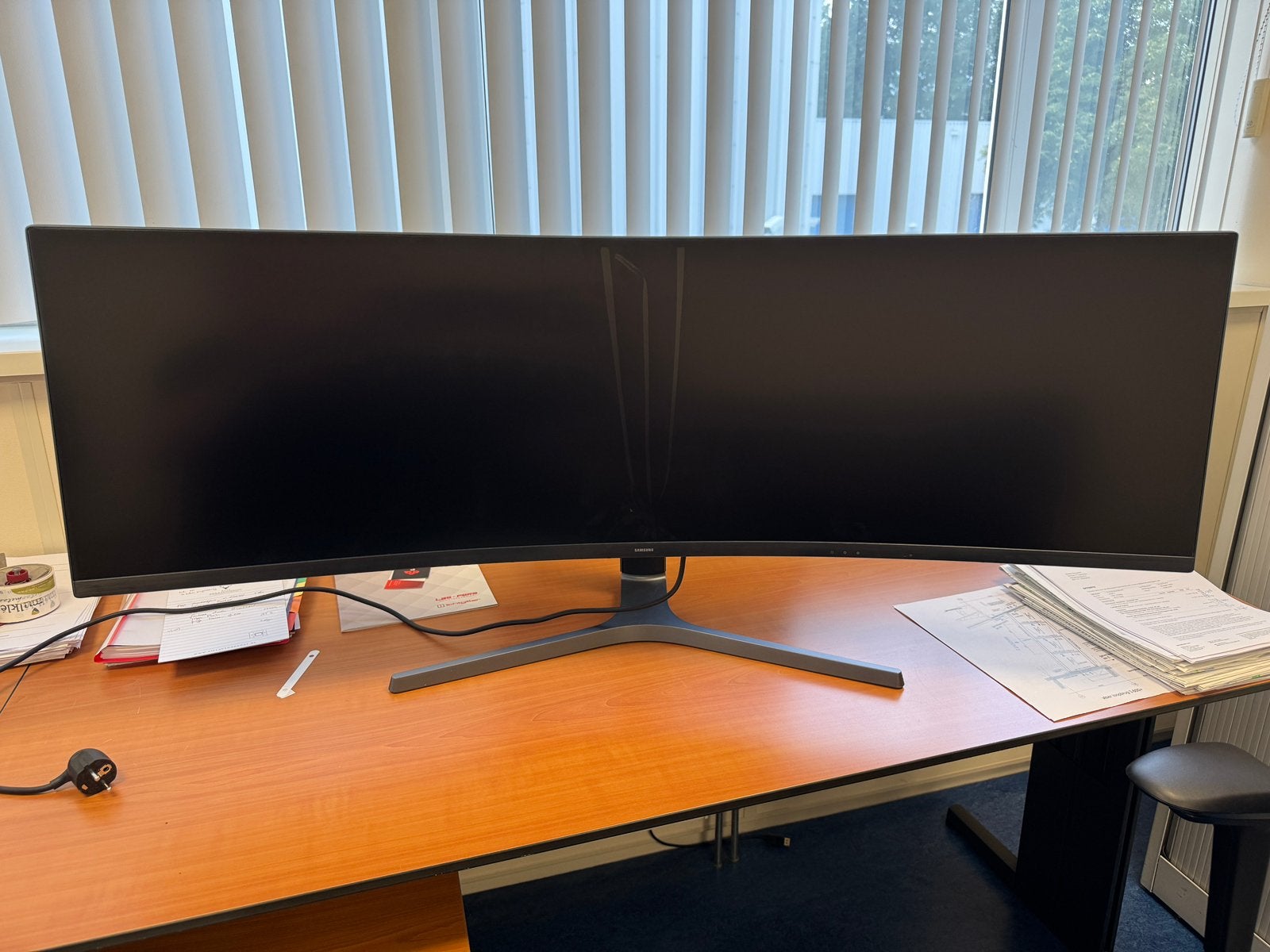 Samsung beeldscherm curved 49 inch (defect), Computers en Software, Monitoren, Ophalen, Curved, 60 Hz of minder, Ultra HD (4K)
