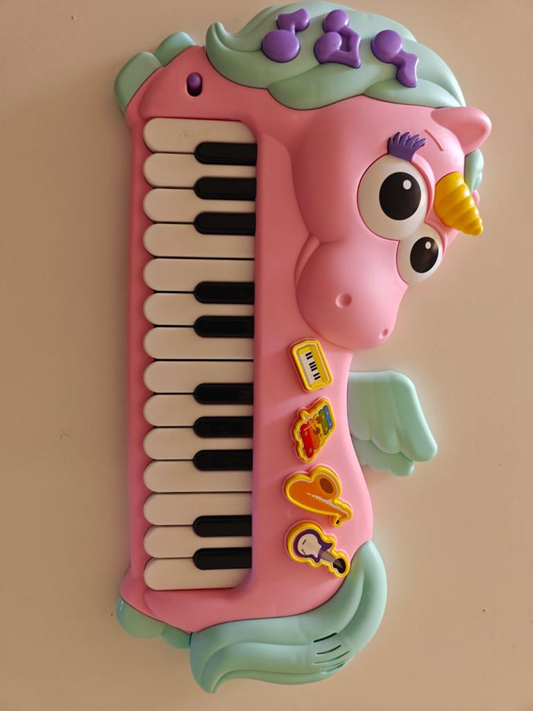 Eenhoorn kinder piano met geluid, Ophalen, Zo goed als nieuw, Overige typen, Met geluid