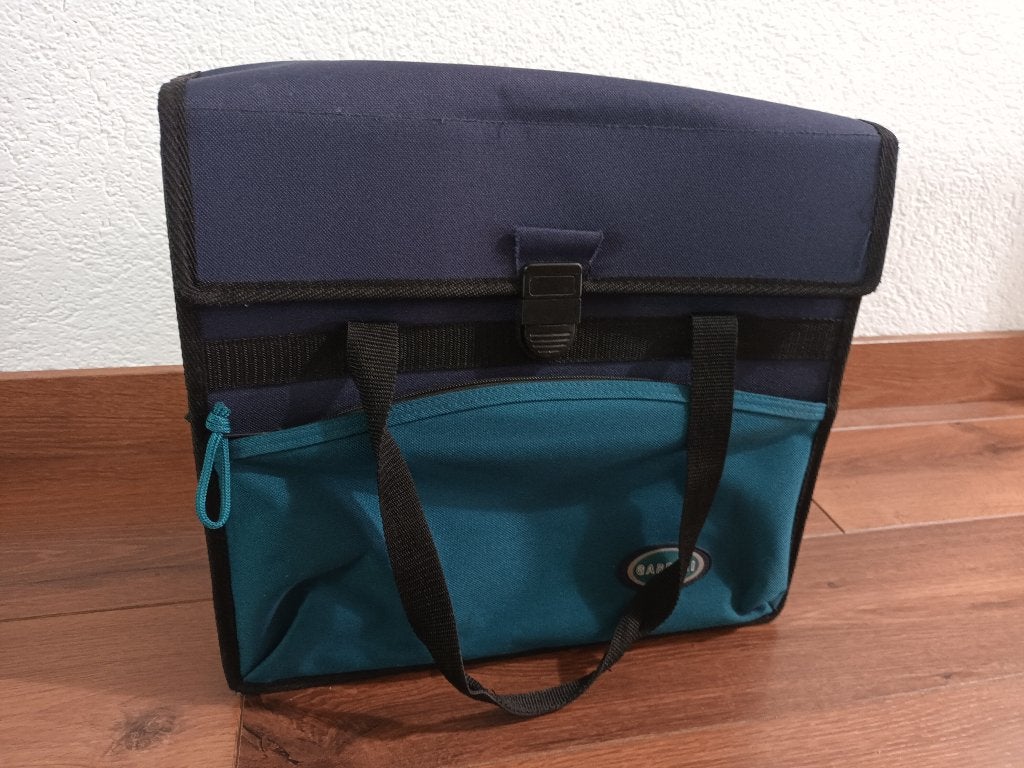 Gardini enkele fietstas fiets tas enkel blauw blauwe, Fietsen en Brommers, Ophalen of Verzenden, Gebruikt, Gardini