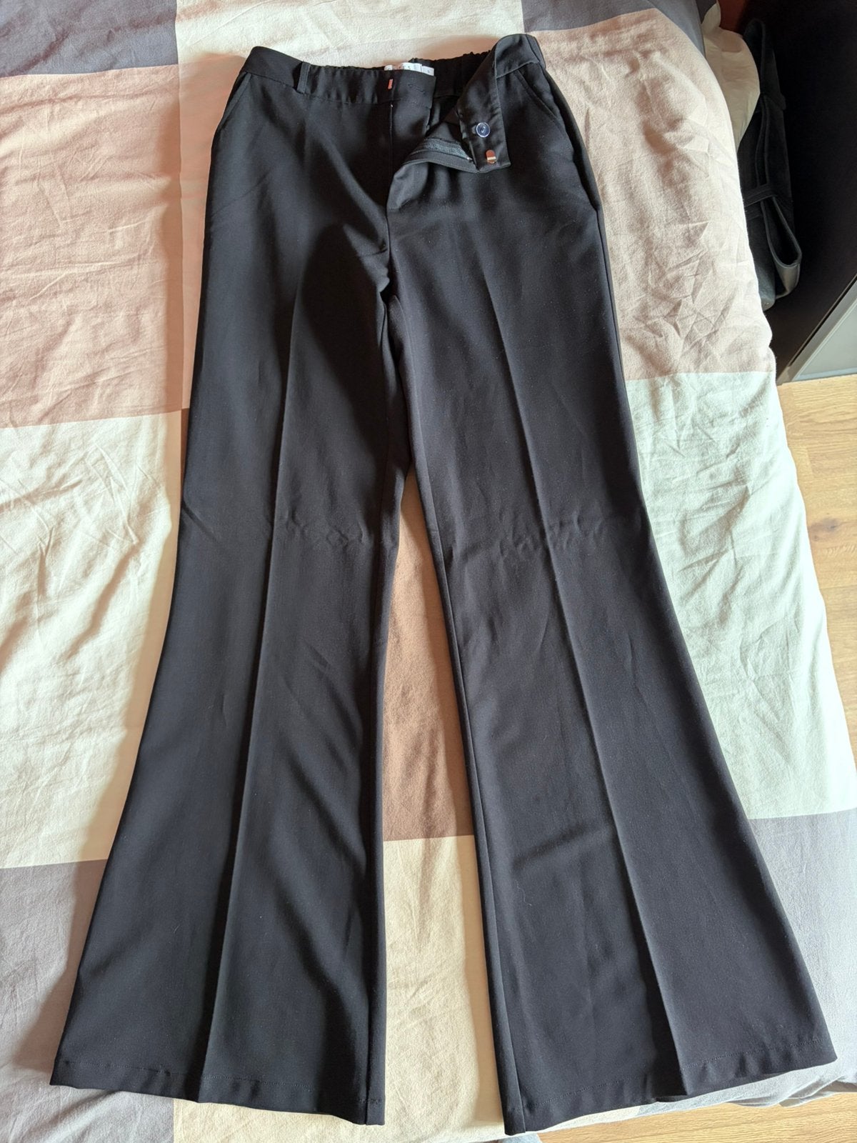 Costes Pantalon Dames, Ophalen, Zwart, Zo goed als nieuw, Maat 36 (S)