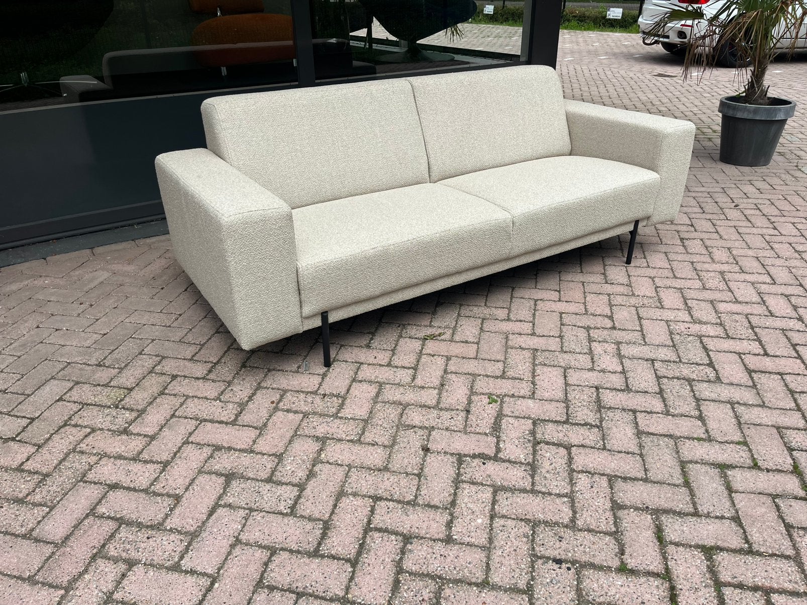 3 zits bank nieuw 50% korting, Ophalen of Verzenden, Zo goed als nieuw, 75 tot 100 cm, Stof