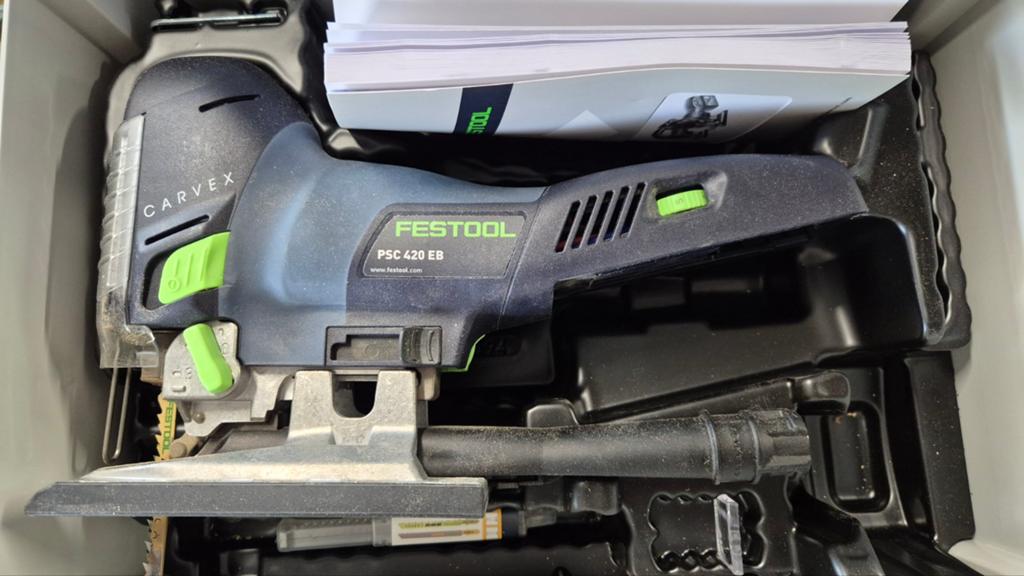 Festool Carvex PSC 420, Decoupeerzaag, Ophalen of Verzenden, Zo goed als nieuw, 30 tot 70 mm