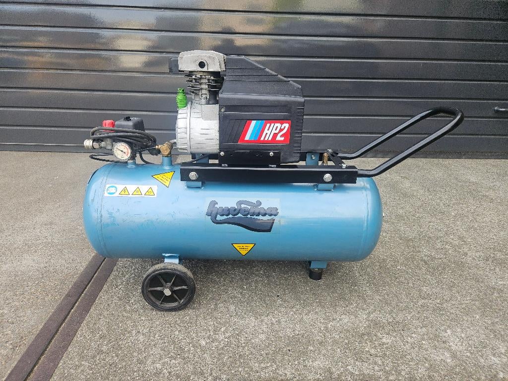 Compressor 230 Volt Huvema Fiac verrijdbaar, 100 liter of meer, Ophalen, Gebruikt, 200 tot 400 liter/min