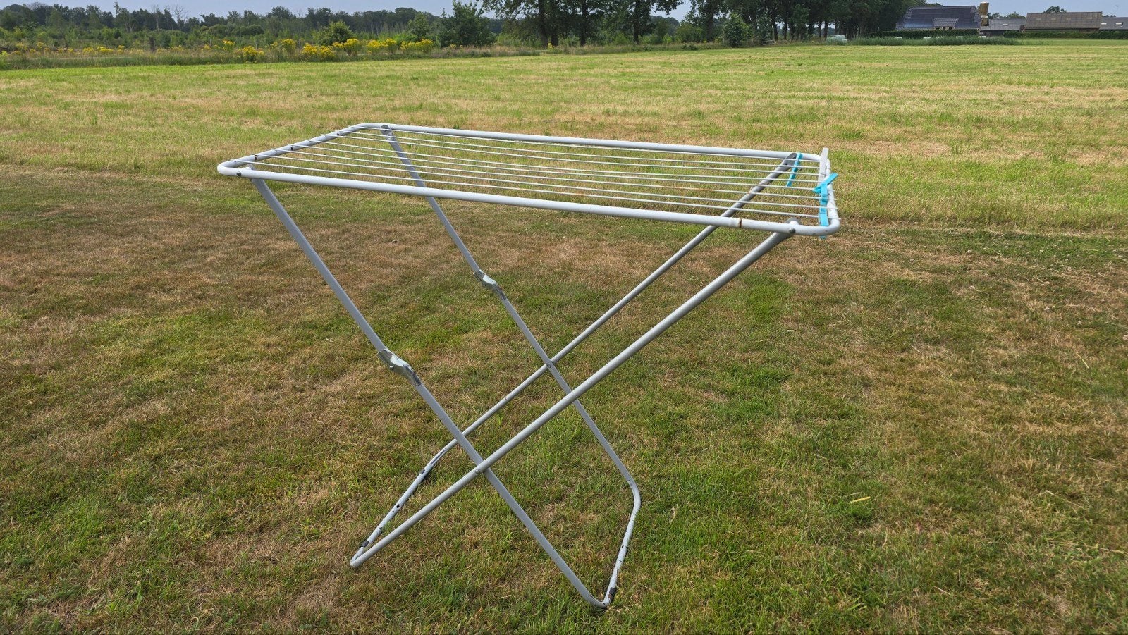 Handig inklapbaar droogrek – Ideaal voor camping of caravan, Ophalen, Gebruikt, Wasrek