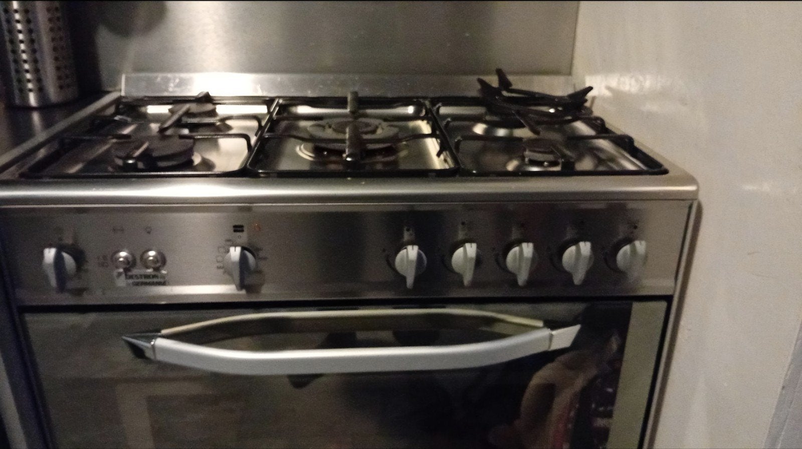 5 pits gasfornuis + oven en gril, Witgoed en Apparatuur, Ophalen, 60 cm of meer, Gas, Vrijstaand