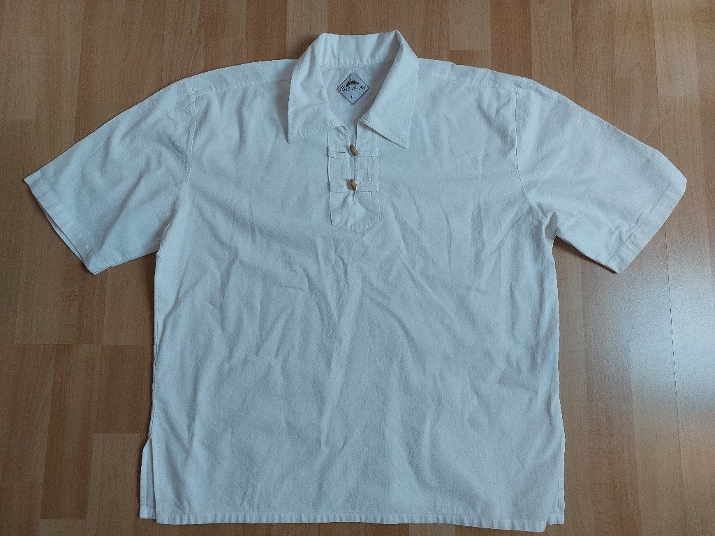 Witte blouse *Blanc de Nil*, Kleding | Heren, Polo's, Gedragen, Maat 52/54 (L), Wit, Ophalen of Verzenden