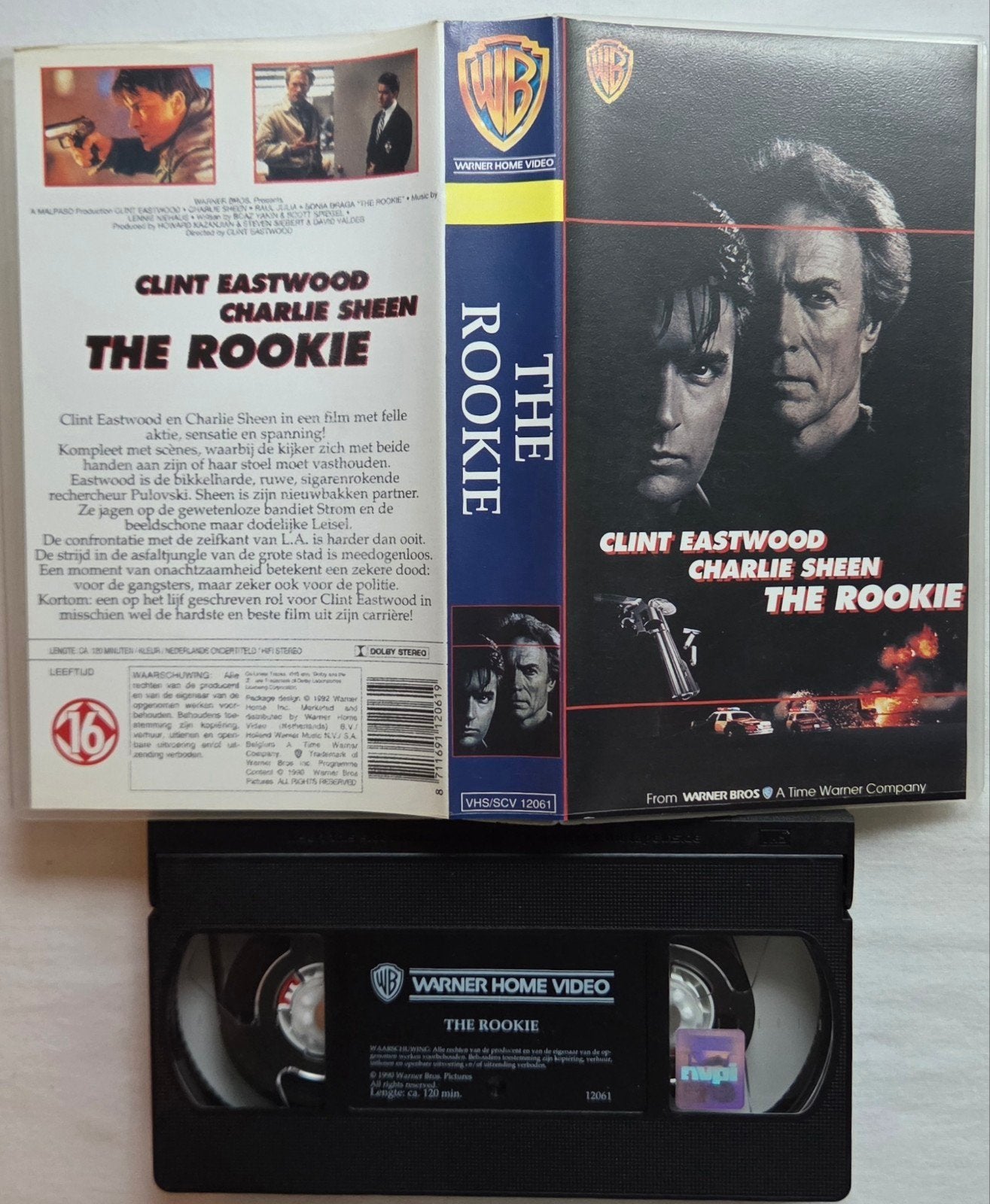 Clint Eastwood The Rookie VHS Actie, Vanaf 16 jaar, Ophalen of Verzenden, Gebruikt, Actie en Avontuur