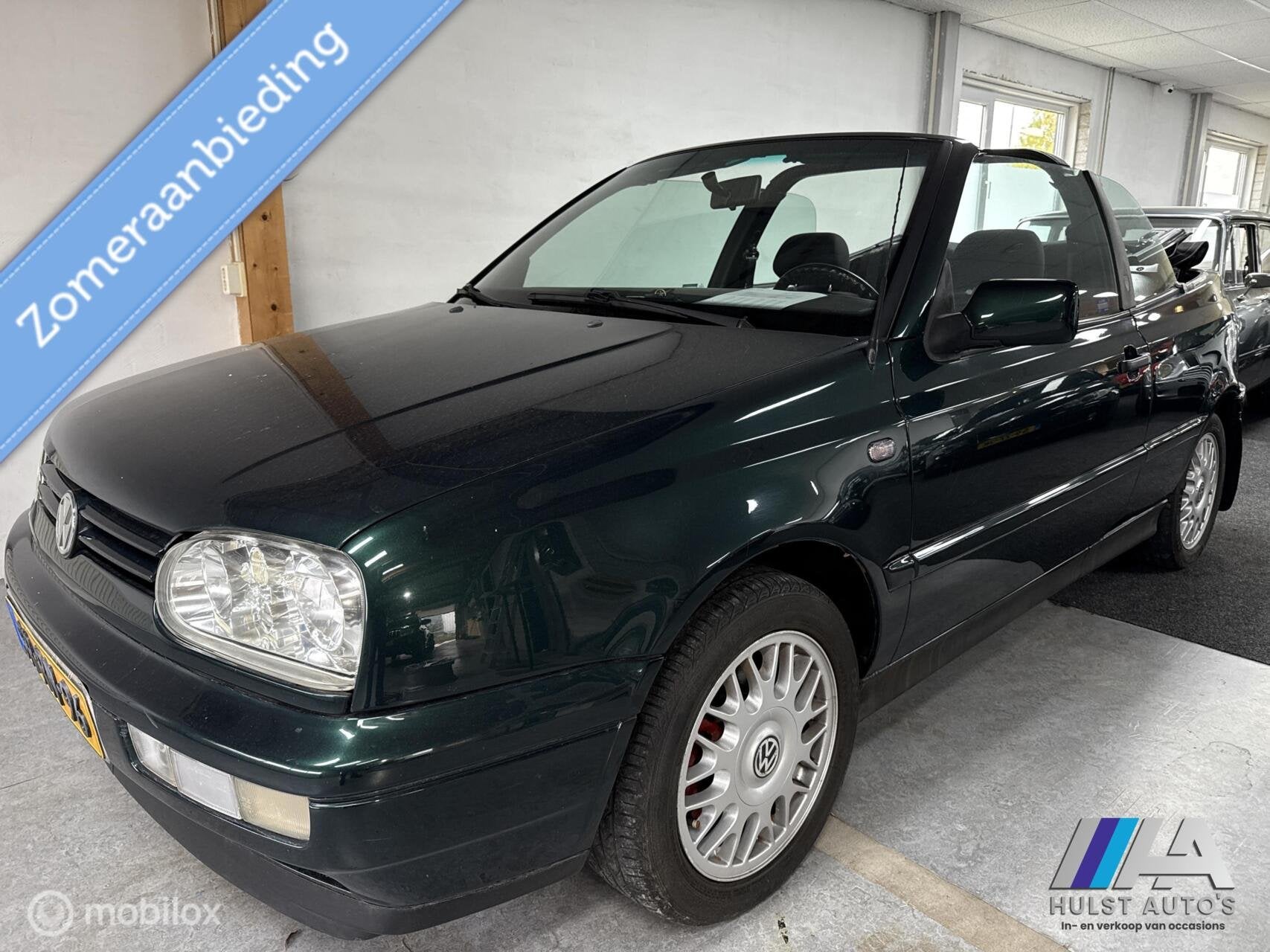 Volkswagen Golf Cabrio 1.8 Karmann | 1998 | BBS | Nieuwe Kap, Auto's, Gebruikt, Zwart, 4 cilinders, Cabriolet