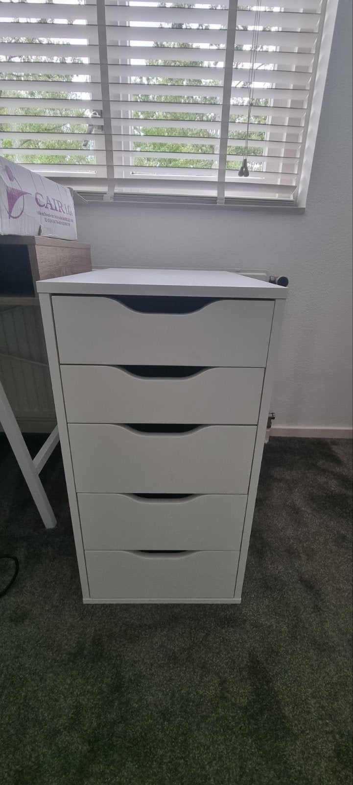 Ikea Alex ladekast met 5 lades, Ophalen, Overige materialen, Minder dan 50 cm, Gebruikt