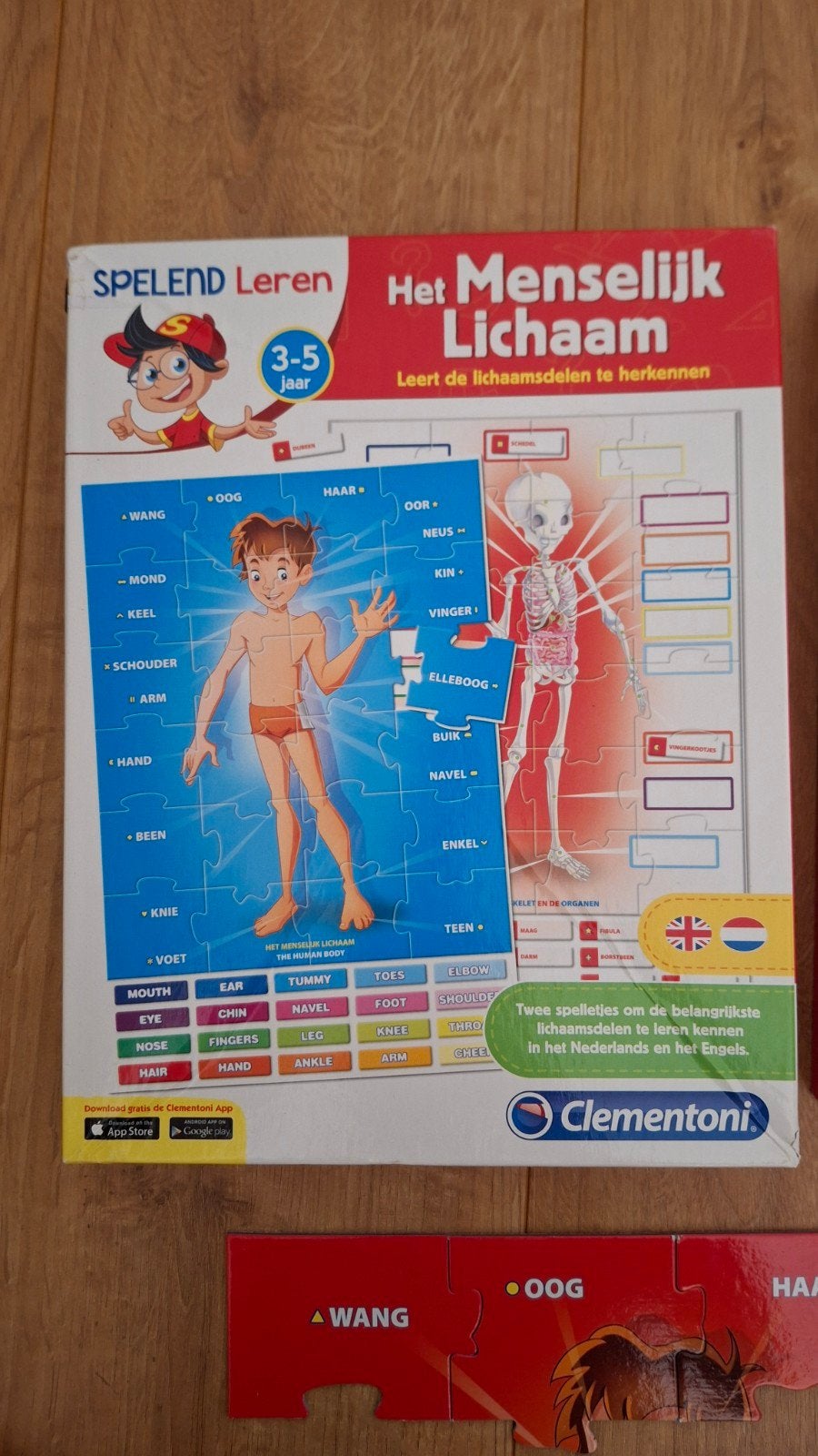 Clementoni Spelend Leren: Het Menselijk Lichaam (3-5 jaar), Ophalen of Verzenden, Gebruikt, Taal en Lezen