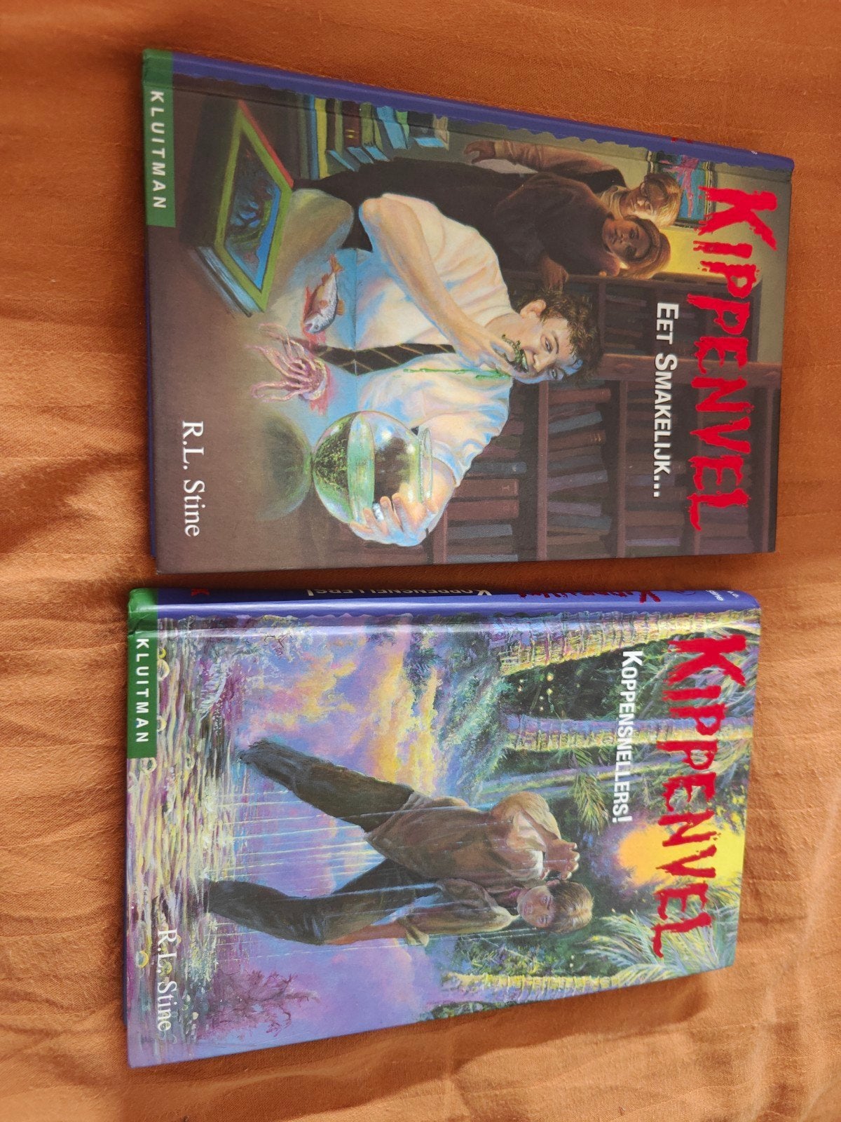 Kippenvel Boeken: Eet Smakelijk & Koppensnellers (Hardcover), Ophalen of Verzenden, Zo goed als nieuw, R.L. Stine, Fictie